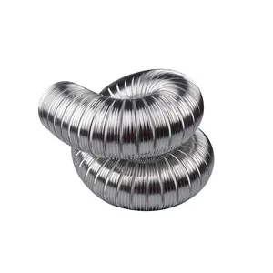 Sistema HVAC R Value Folha De Alumínio Isolada Pipe Air Duct R6 R8 isolou dutos flexíveis para ar condicionado