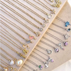 Chris April Acero inoxidable chapada en oro perlas para collares bisuteria de acero inoxidable China al por mayor - Product Image 1