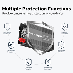 Inversor <span class=keywords><strong>de</strong></span> Corriente <span class=keywords><strong>de</strong></span> Onda Sinusoidal Modificada <span class=keywords><strong>de</strong></span> 12V a 110V, 1000W, <span class=keywords><strong>Convertidor</strong></span> <span class=keywords><strong>de</strong></span> Corriente Portátil <span class=keywords><strong>de</strong></span> CC a CA <span class=keywords><strong>para</strong></span> <span class=keywords><strong>Auto</strong></span> y RV - Product Image 3