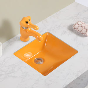 Petite taille rectangulaire Offre Spéciale lavabo porcelaine céramique Undermount <span class=keywords><strong>WC</strong></span> salle de bain évier lavage visage bassin pour enfant enfant - Product Image 1