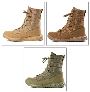 Bottes tactiques pour hommes, bottes de randonnée en plein air, bottes de désert légères et respirantes, bottes de cheville pour hommes, chaussures de jungle - Product Image 2