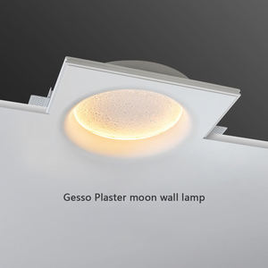 Настенный светильник Moon 10W 20W LED, гипсовый, круглый, встраиваемый, для декоративного освещения гостиной и спальни - Product Image 2