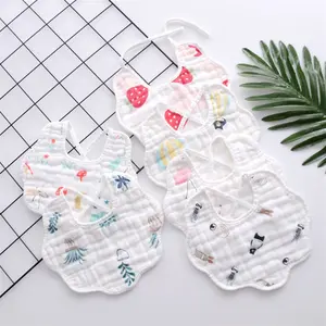 Cotton bibs towel with band new pattern prints cute style bibs