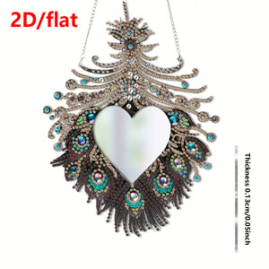Kit de miroir mural DIY Diamond Art à <span class=keywords><strong>peinture</strong></span> diamantée complète, avec miroir plat 2D et outils complets pour la décoration intérieure - Product Image 1