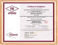 Raccords et accouplements rainurés en fonte ductile certifiés FM/UL, économiques, Accouplement rigide rainuré, Adaptateur à bride en T, Bride