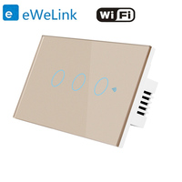 E-welink APP Commutateur intelligent Commutateur tactile intelligent standard américain Prend en charge le commutateur intelligent mural Alexa WIFI