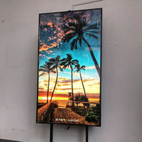 Pantalla Digital LCD 4K RAVLED de 55-65 Pulgadas, 2500 cd de Brillo, Legible Bajo la Luz Solar, para Uso en Interiores, Comercios, Centros Comerciales, Metro, 5 Años de Garantía