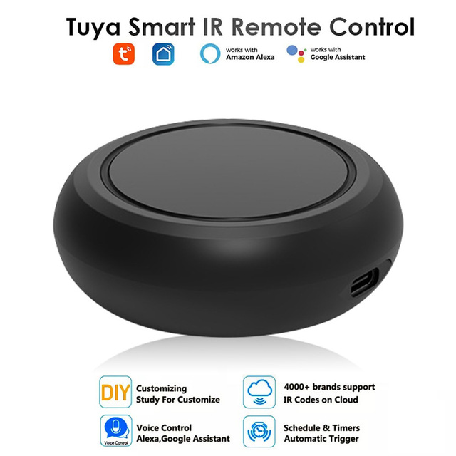 Tuya WiFi USB IR Remote Control Alexa Google Assistant Compatible Smart Home Android Universal Remote App Control Home