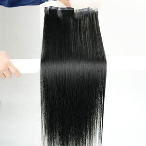 Extensions de cheveux humains vierges russes bruts, 100% Remy de haute qualité, invisibles, double trame, lisses, à clips, couleur personnalisée - Product Image 5