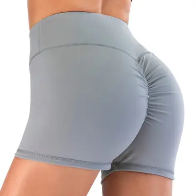 Vrouwen Scrunch Butt Bike Shorts Naadloze Workout Yoga Shorts Stretch Fitness Gym Booty Shorts Butt Lift Yoga Korte