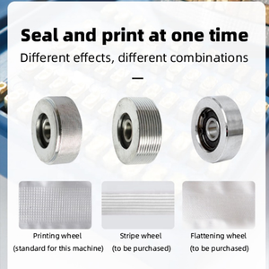 FR900 Stainless Steel Heat Continuous Band Sealer Aluminum Foil Plastic Bag Film Date Printing <b>Portable</b> Vertical Sealing Machine - Product Image 3