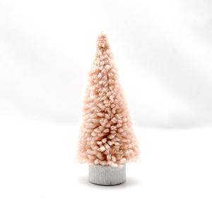 पर्यावरण के अनुकूल सस्ते थोक चीनी मिनी क्रिसमस पेड़ तालिका के शीर्ष सजाने लघु गुलाबी ऊन पेड़ क्रिसमस पेड़ - Product Image 3