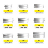 Vente en gros de boîtes en aluminium rondes personnalisées de 200 ml, boîtes cosmétiques, contenants pour épices, bouteilles en métal