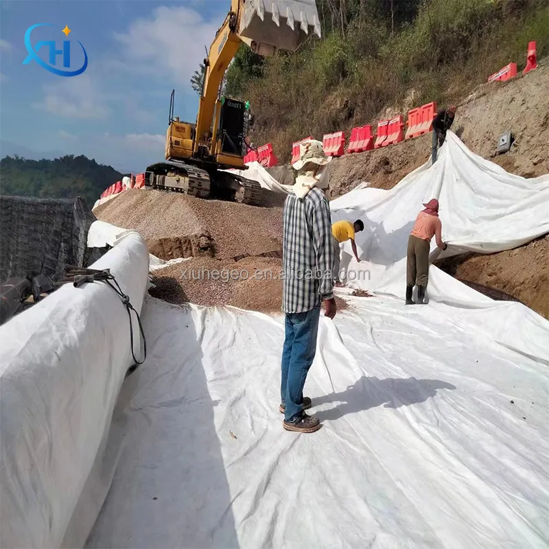 China factory wholesale Road Reinforced Polyester Needle Punched Geotextile