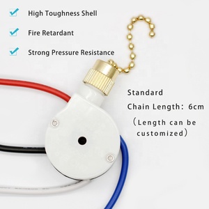 ZE-208S 3A 6A 125V 250V 3 Way Speed <strong>Fan</strong> Ceiling Ceiling <strong>Fan</strong> <strong>Pull</strong> Cord <strong>Chain</strong> <strong>Switch</strong> Light Control 3 Position <strong>Pull</strong> <strong>Switch</strong>