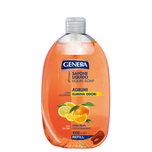 Savon liquide GENERALA rechargeable, senteur agrumes, 1000 ml - Product Image 1