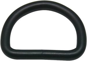 CISONE Boucle en métal en forme de D, nickelée, diamètre intérieur, lot de noir - Product Image 1