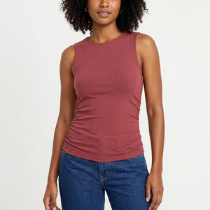 Womens Stripe Tank <b>Top</b> Cotton Soft Breathable Summer Vest OEM Manufacturer Bulk Wholesale Casual Fashion Ladies <b>Top</b> - Product Image 1
