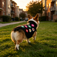 Nouveaux pulls chauds et confortables en acrylique pour chiots de petite race, automne-hiver