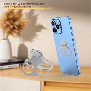 Support de téléphone en alliage d'aluminium au design créatif en forme de crâne |   Support de téléphone portable ultra-fin de 3 mm avec rotation à 360° et son de clic mécanique - Product Image 6