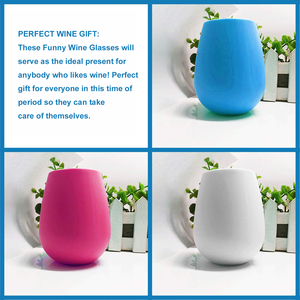 Verre à vin pliable incassable en silicone pour le camping, 400 ml, tasses à vin anti-choc - Product Image 4