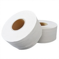 Papier toilette en rouleau jumbo 1-2 plis en pâte de bois vierge, écologique, doux et absorbant pour hôtels et toilettes publiques
