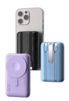 Nouvelle batterie externe sans fil haute capacité 10000mAh 2024 avec charge rapide PD, batterie Li-Polymère et matériau PVC
