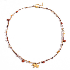 Collier long en acier inoxydable en forme d'animal pour femmes, design cheval, bijoux tendance, origine Yiwu - Product Image 5