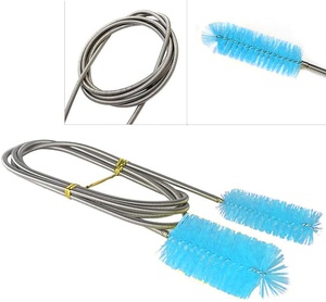 Brosse de vidange en Nylon, nettoyeur de tuyau de vidange élastique à Double extrémité, brosse de nettoyage d'évier - Product Image 4