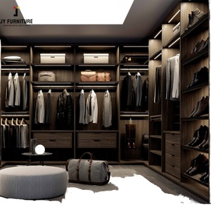 Mueble Moderno de Madera, Armario de Gran Capacidad, Almacenamiento Ajustable con Cajones y Estantes para Dormitorio - Product Image 1