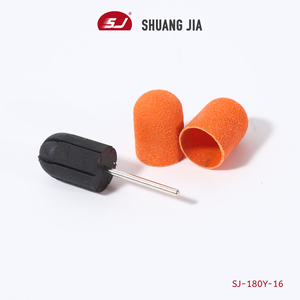 SHUANGJIA toutes tailles en plastique Base <span class=keywords><strong>jaune</strong></span> ponçage sans prise pédicure soins polissage bloc de sable perceuse accessoires <span class=keywords><strong>pied</strong></span> cuticule outil - Product Image 5