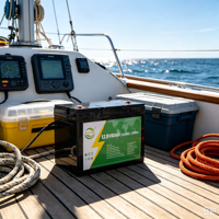 Batterie de stockage d'énergie au phosphate de fer et de lithium 12,8 V 80 Ah, qualité photovoltaïque, haute capacité, sans entretien, 6000 cycles