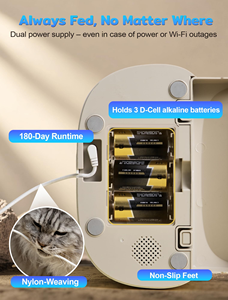 New Series 4.5L <b>Smart</b> Pet Feeder <b>Camera</b> Remote Control <b>Wifi</b> Tuya <b>Smart</b> Mobile Phone App Automatic Cat Dog Pet Food Feeder - Product Image 5