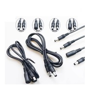 Cable de extensión de alimentación CC de 5,5 x 2,1 mm, conectores macho a macho, cable adaptador para cámara CCTV de 12 V, 1M/3M/5M/10M/20M