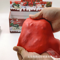 Nouveau jouet anti-stress sonore et sensoriel fait main, en forme de bloc de construction de Noël, bâton de beurre et aliments simulés, pour filles
