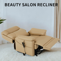 Nouvel arrivage Chaise de salon de beauté inclinable à double moteur réglable Massage à plat avec appui-tête