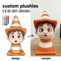 Fabricant de jouets en peluche personnalisés : Mini-figurines en forme de cône de signalisation, articles promotionnels de sécurité routière, ours en peluche personnalisés