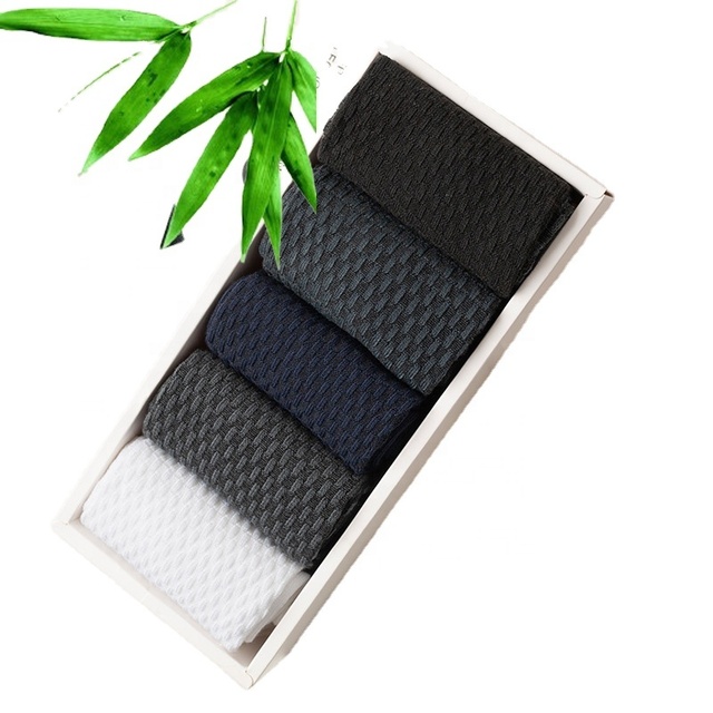 Fabric Men's Socks Crew Sport Nature Bamboo Crew Custom Men Bamboo Fiber Socks