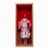 Sauna Terapi Cahaya Merah Listrik Kayu Solid Modern Komersial |   Solusi Spa di Rumah |   ODM OEM Tersedia