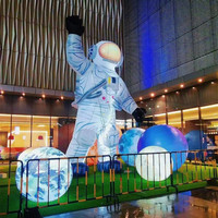 Modèle de fusée gonflable géante et d'astronaute/missile personnalisé pour exposition
