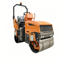 Compacteur routier à double tambour Bomag 2 tonnes à patins de mouton, bulldozer vibrant à roue unique 6/8 tonnes avec pneus en caoutchouc
