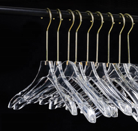 Lucite cintres usine en gros personnalisé acrylique cintre acrylique porte-vêtements en acrylique porte-vêtements en acrylique cintre en plexiglas