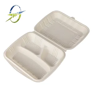 Biodegradable Plastic Clamshell Takeaway Food Container
