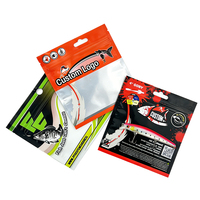Sacs refermables personnalisés en plastique souple transparent pour appâts de pêche, leurres, hameçons, sacs en Mylar