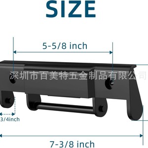 AITOE Cooler Snap-On Hinges 7-3/8 Inch Black Plastic ABS for Fishing Box - Product Image 3