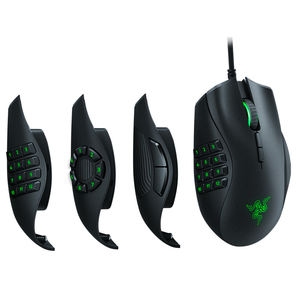 เมาส์เกมมิ่ง <span class=keywords><strong>Razer</strong></span> Naga Trinity เซ็นเซอร์ออปติคอล <span class=keywords><strong>16000</strong></span> <span class=keywords><strong>DPI</strong></span> ไฟ Chroma RGB แผ่นด้านข้างเปลี่ยนได้ สวิตช์แบบ Mechanical - Product Image 1
