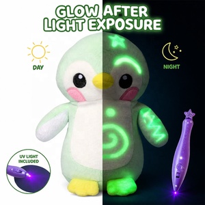 Juguete de <span class=keywords><strong>Peluche</strong></span> Personalizado con Luz, Juguete de <span class=keywords><strong>Peluche</strong></span> Reutilizable con Luz LED y Bolígrafo UV, Juguete Educativo Creativo para Niños, DIY - Product Image 2