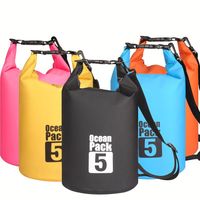 Bolsa Impermeable Enrollable para Aventuras en el Océano, Bolsa Seca de PVC para Playa, Camping, Navegación, Senderismo, Kayak, Escalada