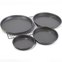 Panci Loyang Dalam Aluminium Anodized Keras Grosir Pabrik, Baki Dalam Multi-ukuran untuk Memanggang Kue & Pizza