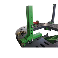 Banc de réparation automobile en acier vert et gris WT VE-4000, machine d'alignement de carrosserie pour atelier, table de travail 5600x2200mm, capacité 2800KG